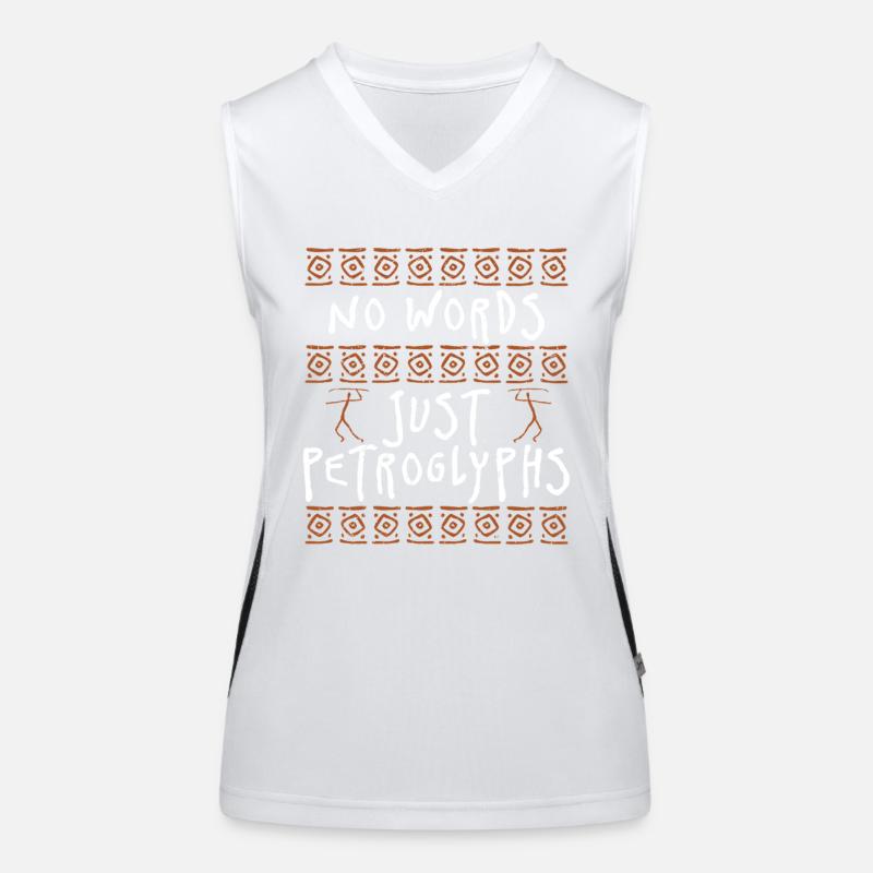 Petroglyphe Petroglyphen No Words Just Petroglyphs Funktionelles Kontrast-Tank Top für Frauen