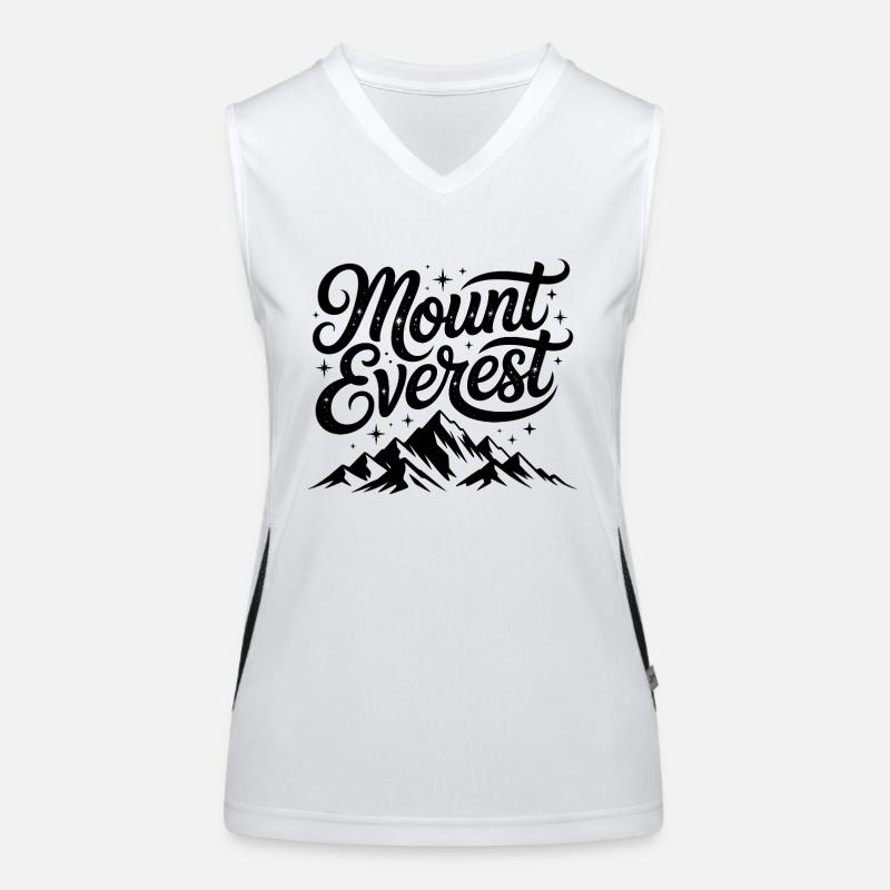 Mount Everest - Souvenir-Design Funktionelles Kontrast-Tank Top für Frauen