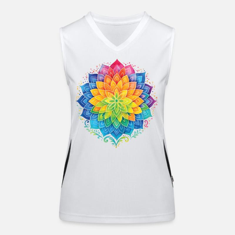 Affirmation de pleine conscience Résilience émotionnelle Débardeur respirant contrasté Femme