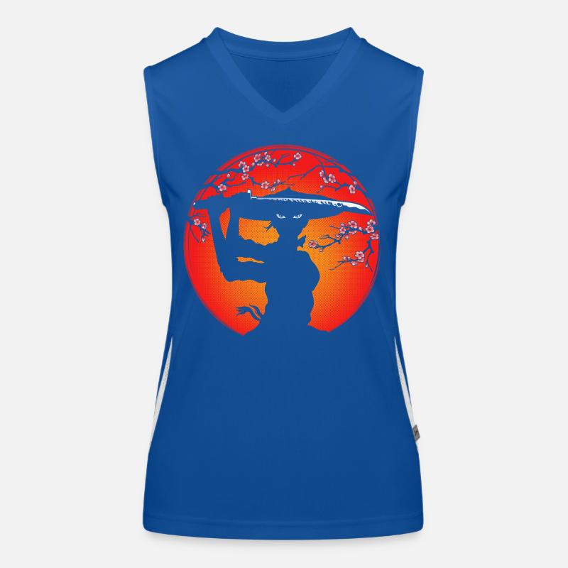 Samurai-Mädchen Funktionelles Kontrast-Tank Top für Frauen