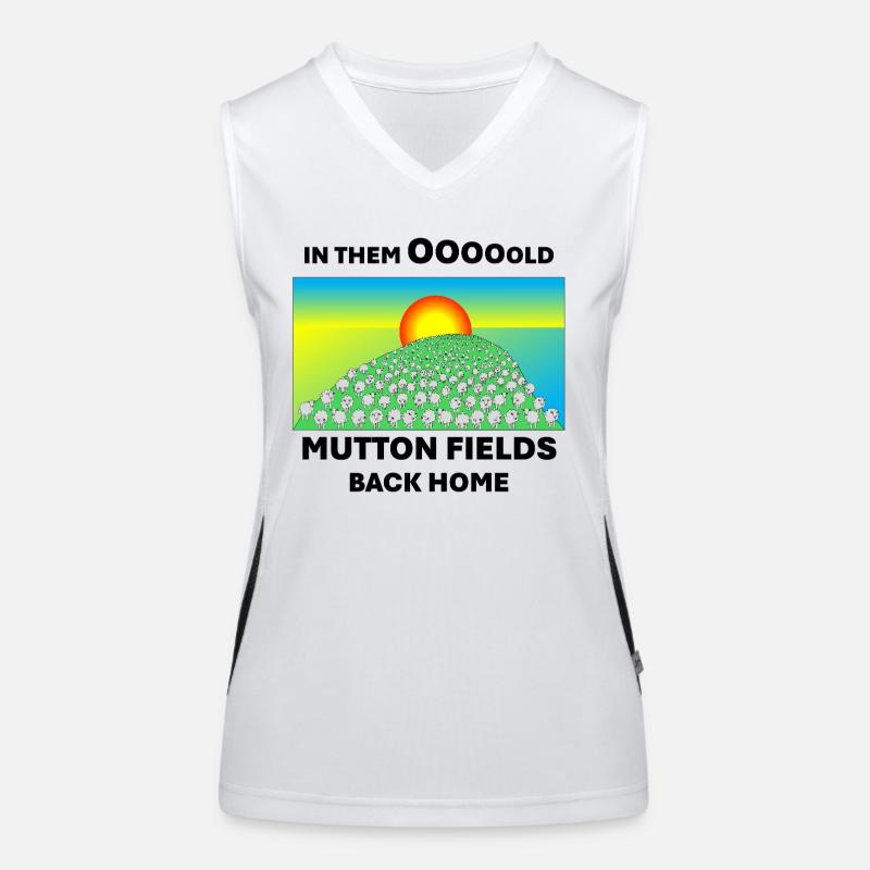 Mutton fields back home Women's Functional Contrast Tank Top