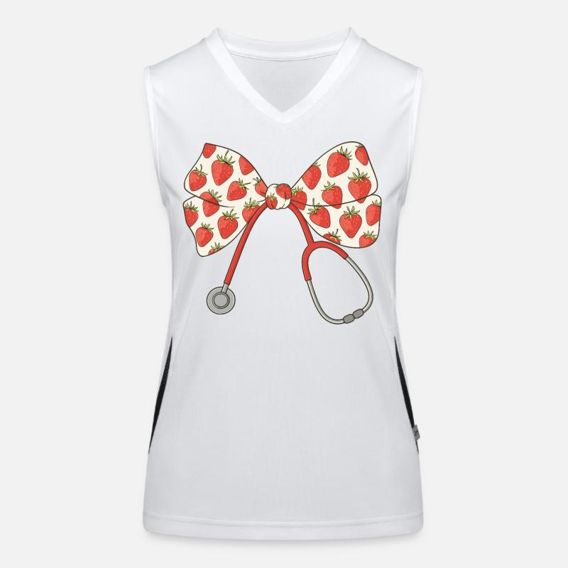 Infirmière, Stéthoscope, Boucle Débardeur respirant contrasté Femme