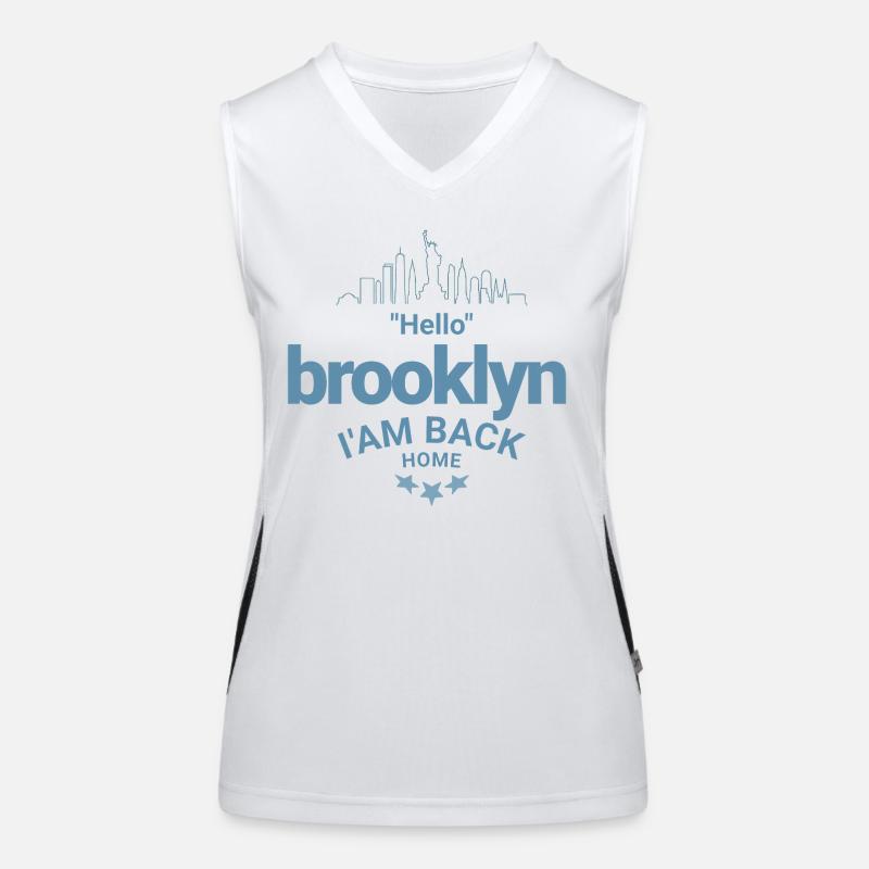 Design Brooklyn Retour à la Maison Débardeur respirant contrasté Femme