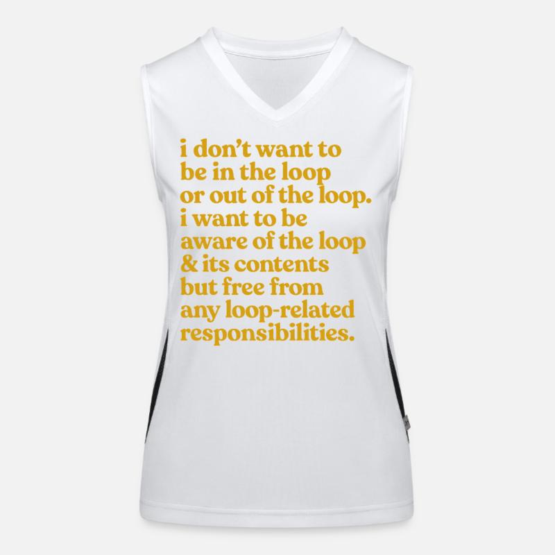 Conscient de la citation Loop Débardeur respirant contrasté Femme
