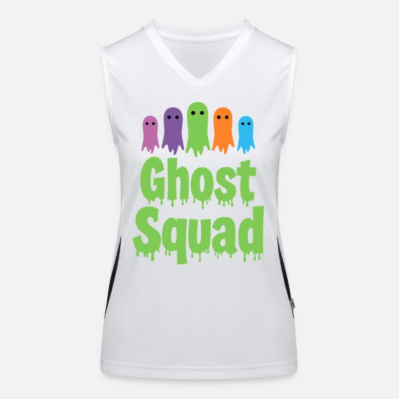 Ghost Squad - Halloween Geister Spruch Funktionelles Kontrast-Tank Top für Frauen