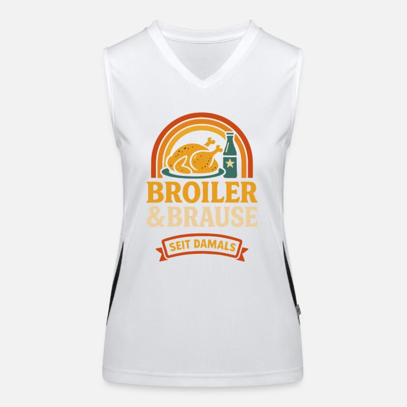 Broiler &amp; Brause – Rétro Ostalgie depuis Débardeur respirant contrasté Femme