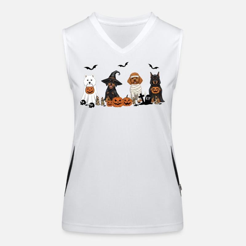Halloween pour chiens Débardeur respirant contrasté Femme