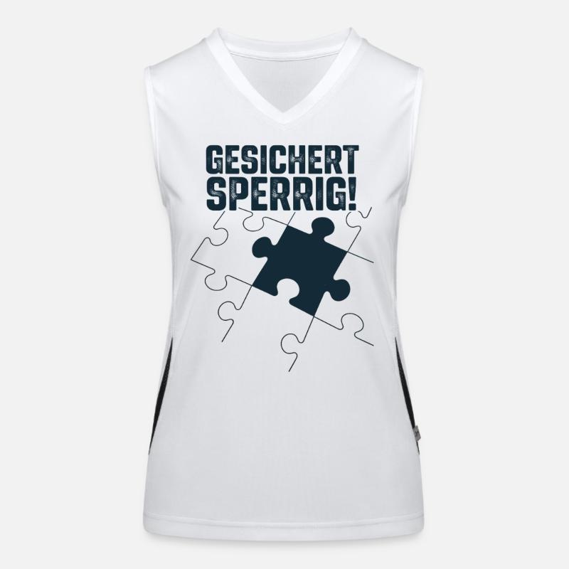 Secured Bulky – Déclaration de puzzle urbain Débardeur respirant contrasté Femme