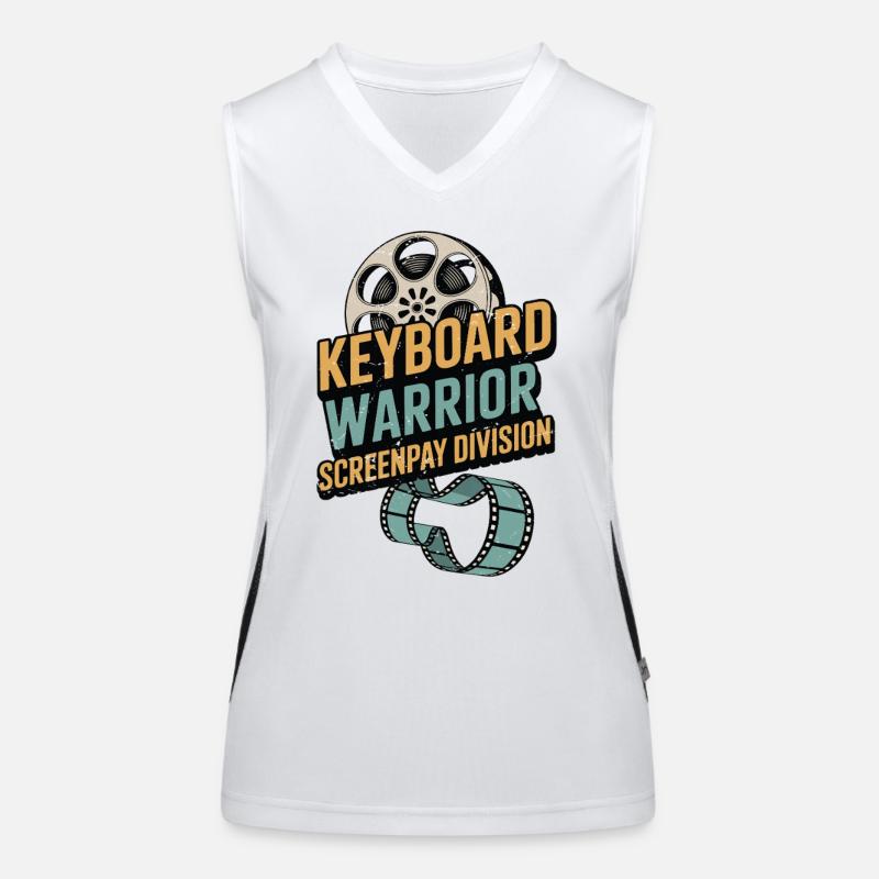 Screenwriter Keyboard Warrior Screenplay Writing Funktionelles Kontrast-Tank Top für Frauen