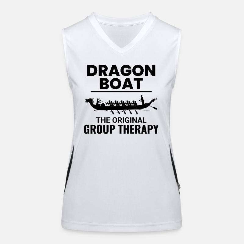 Équipage de course de bateaux-dragons Débardeur respirant contrasté Femme