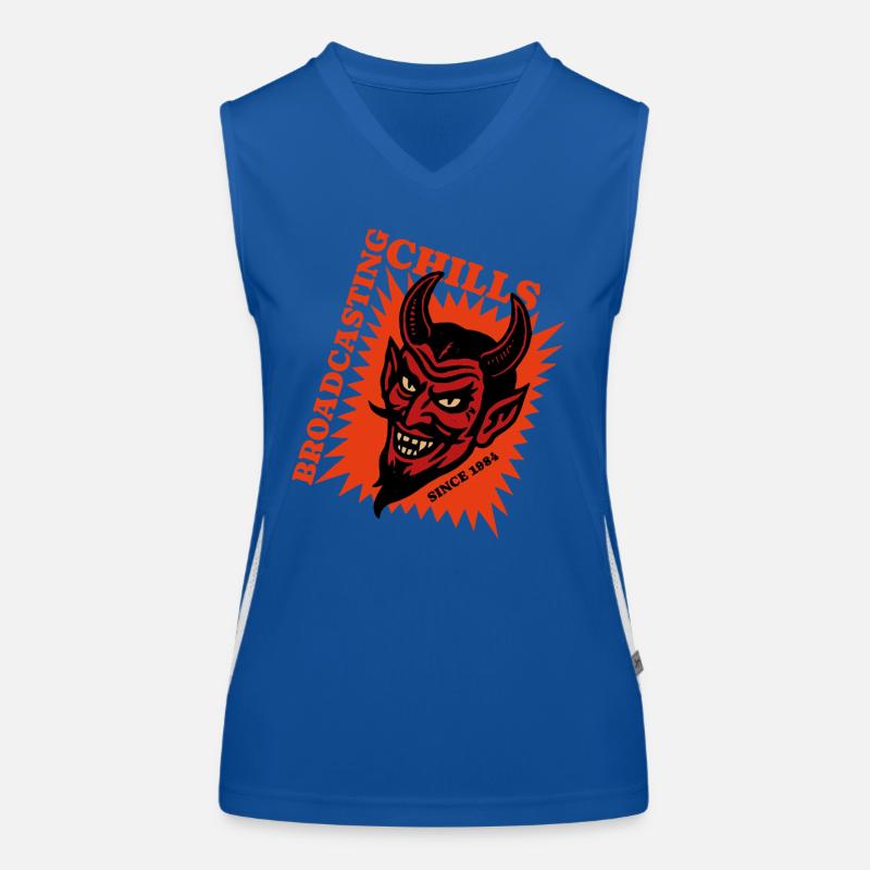 Diffusion de frissons - Diable - Teufel Débardeur respirant contrasté Femme