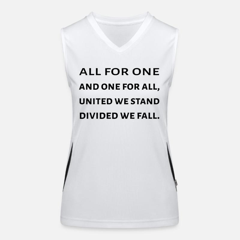The Three Musketeers Quote Women's Functional Contrast Tank Top