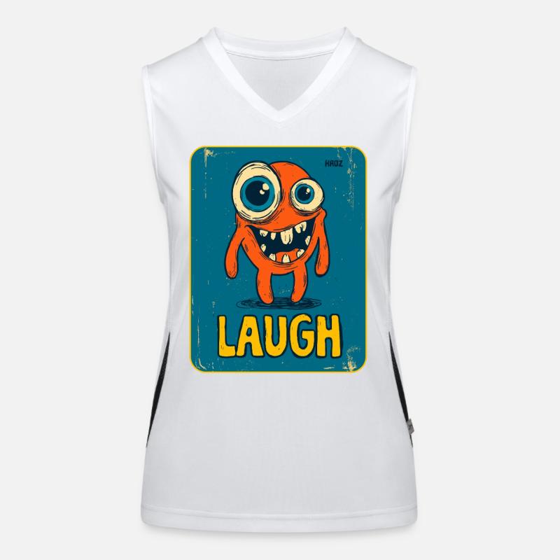 Whimsical Monster  Women's Functional Contrast Tank Top