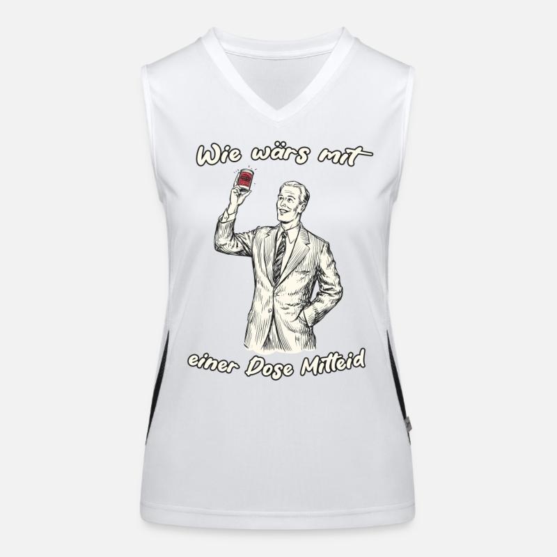 Retro Advertising Slogan Illustration Women's Functional Contrast Tank Top