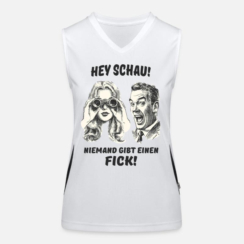 Retro Comic Doppelgänger Illustration Funktionelles Kontrast-Tank Top für Frauen