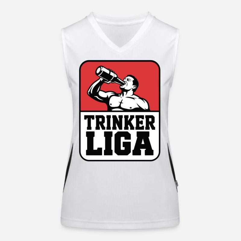 Conception de motivation de la Drinker League Débardeur respirant contrasté Femme