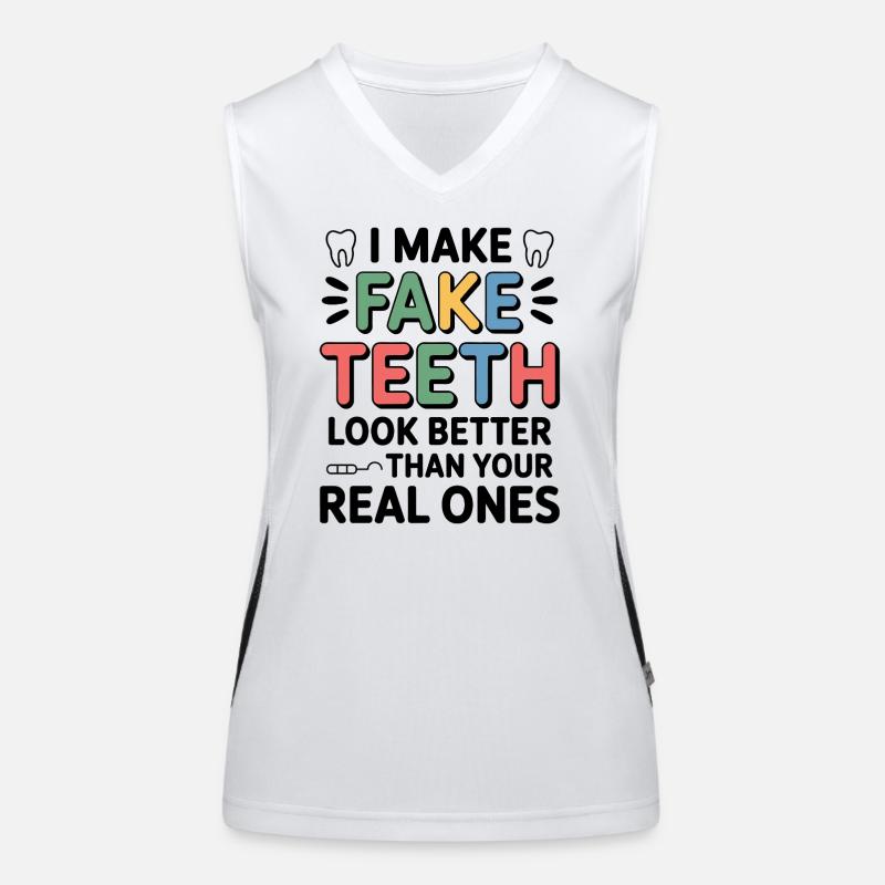 Leben als Dentaltechniker Funktionelles Kontrast-Tank Top für Frauen