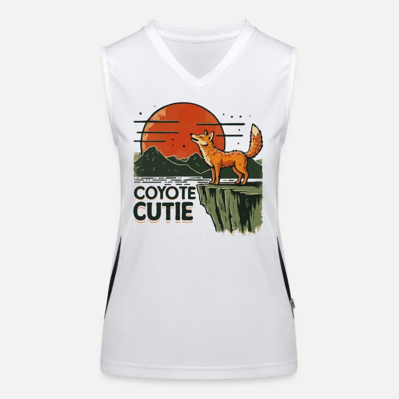 Mignon coyote Débardeur respirant contrasté Femme