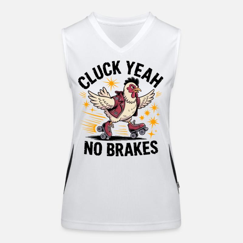 Winged Roller Derby Chick Women's Functional Contrast Tank Top