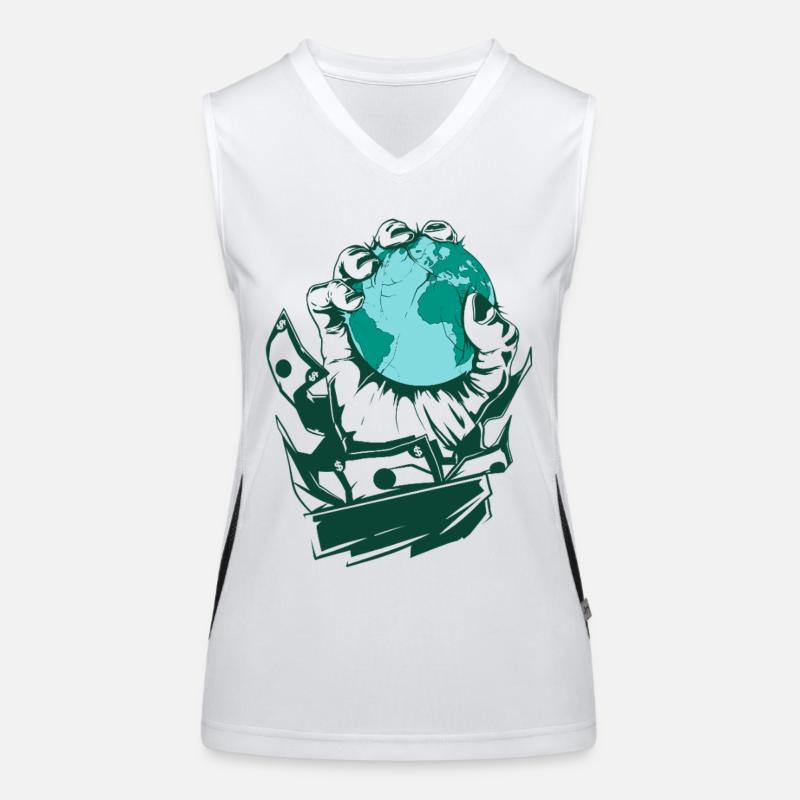 BasedWear - Main de la cupidité Débardeur respirant contrasté Femme