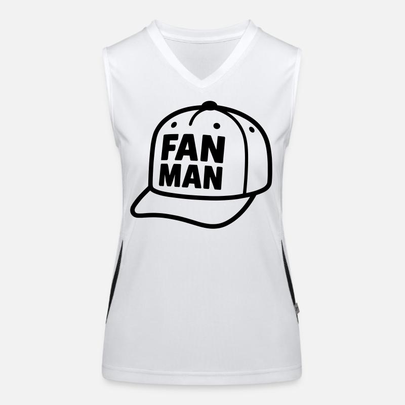 FANMAN Kappe Funktionelles Kontrast-Tank Top für Frauen