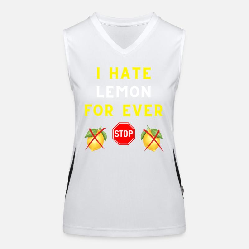 I HATE LEMON FOR EVER Women's Functional Contrast Tank Top
