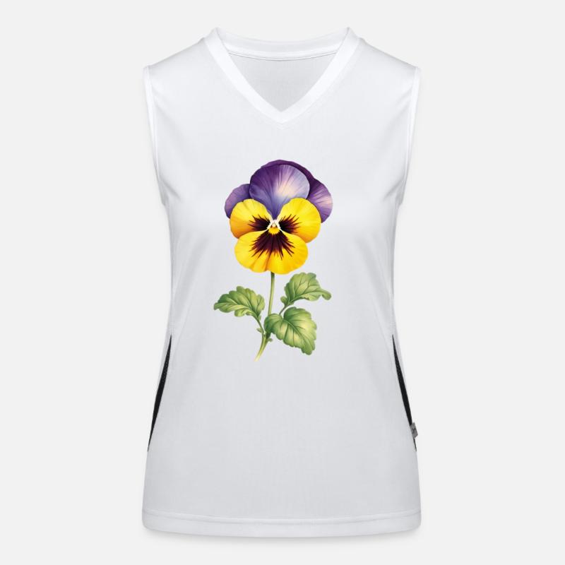 Duo Pensée Jaune Violet Débardeur respirant contrasté Femme