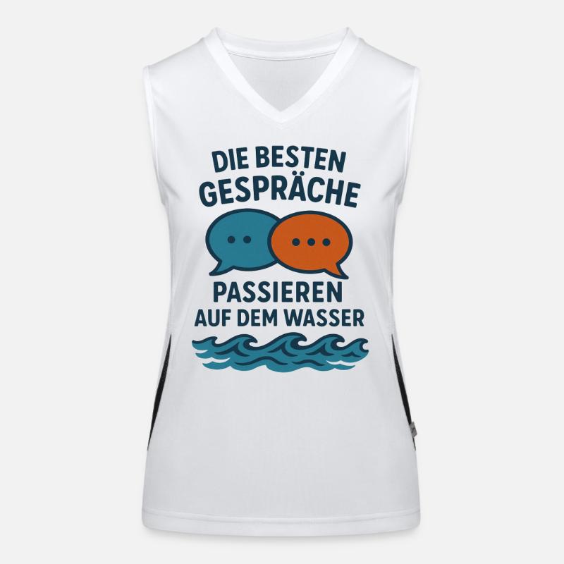 Conversations on the water Women's Functional Contrast Tank Top