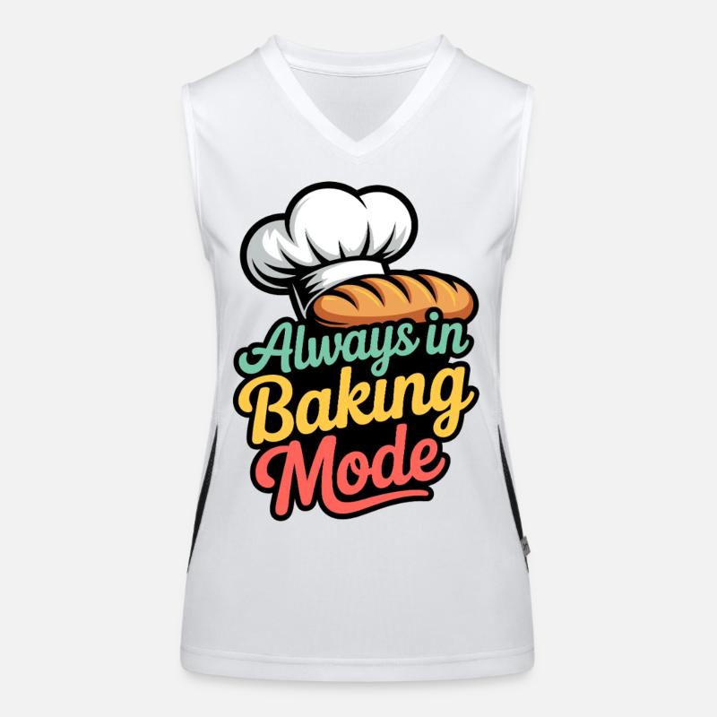Always in Baking Mode Funktionelles Kontrast-Tank Top für Frauen