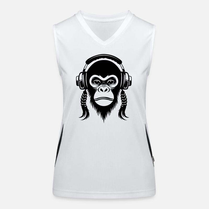 Chemise Bold Monkey Head Statement Urban Edition Débardeur respirant contrasté Femme