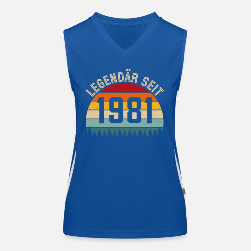 Legendary since 1981 – Born in 1981 Women's Functional Contrast Tank Top