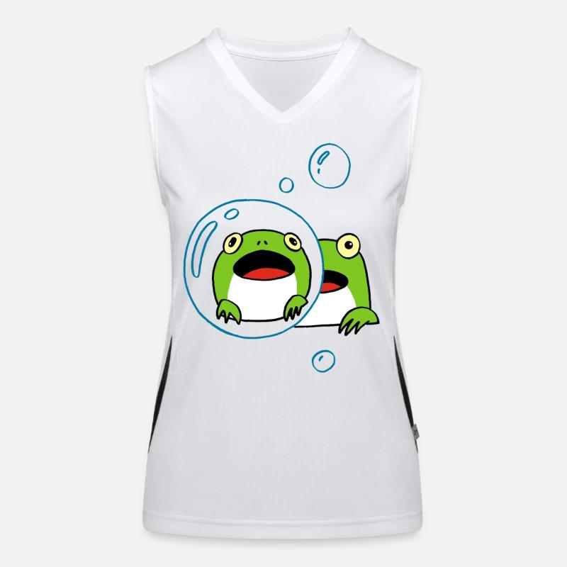 Frog manga Women's Functional Contrast Tank Top