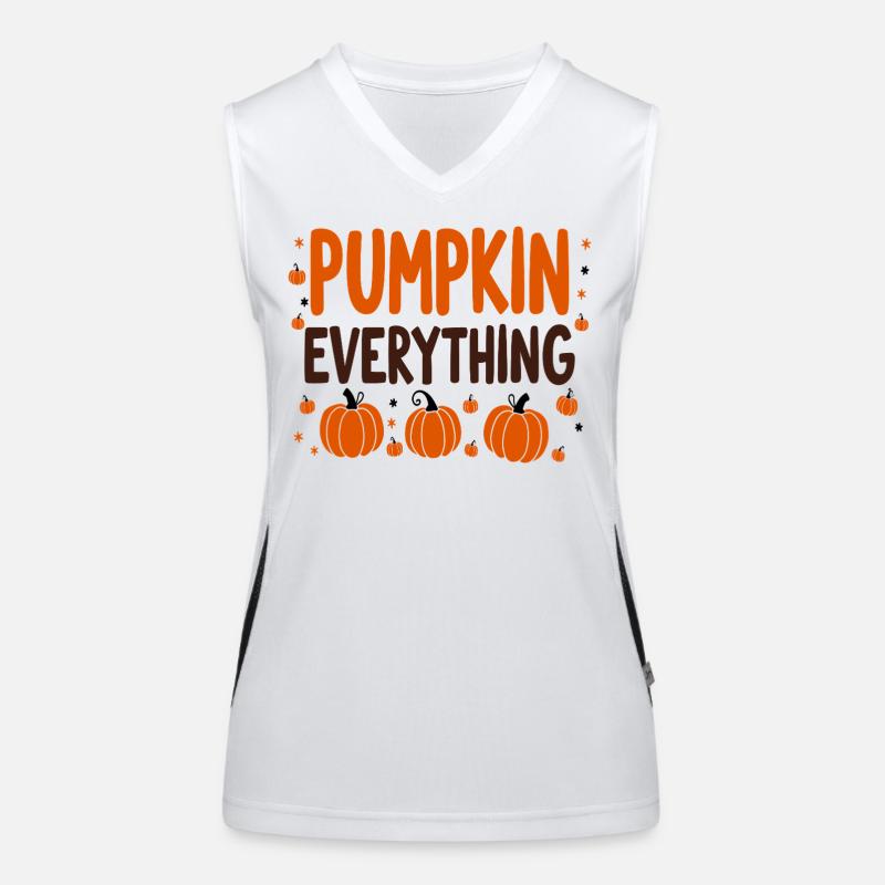 Pumpkin Everything Herbst Oktober Funktionelles Kontrast-Tank Top für Frauen