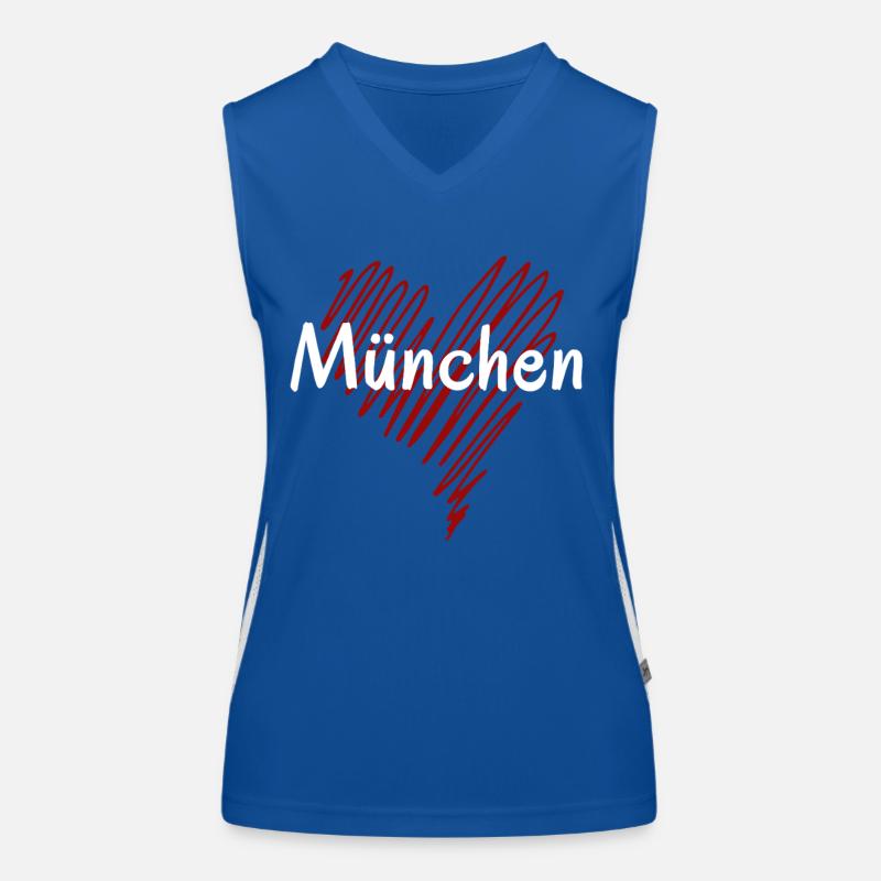 I love Munich, Munich Germany Women's Functional Contrast Tank Top