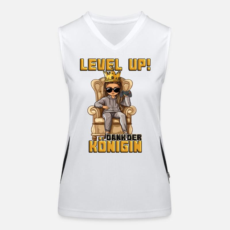 Queen plays next level Women's Functional Contrast Tank Top
