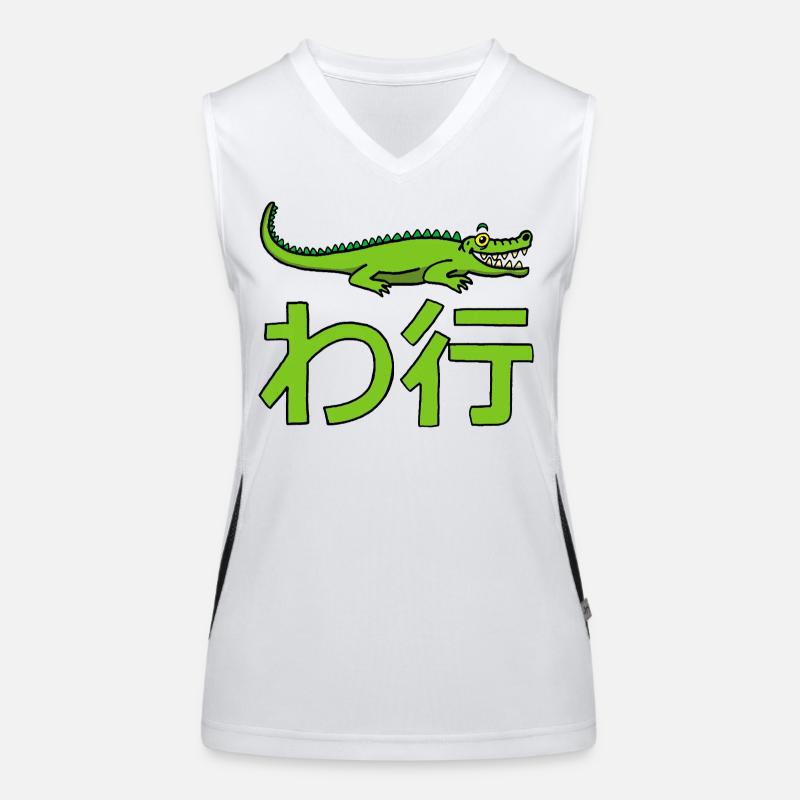 Crocodile manga Débardeur respirant contrasté Femme