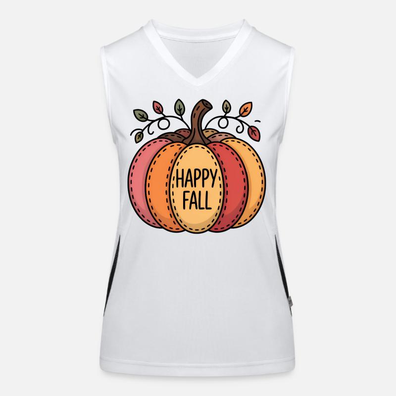 Happy Fall Pumpkin Patch Women's Functional Contrast Tank Top