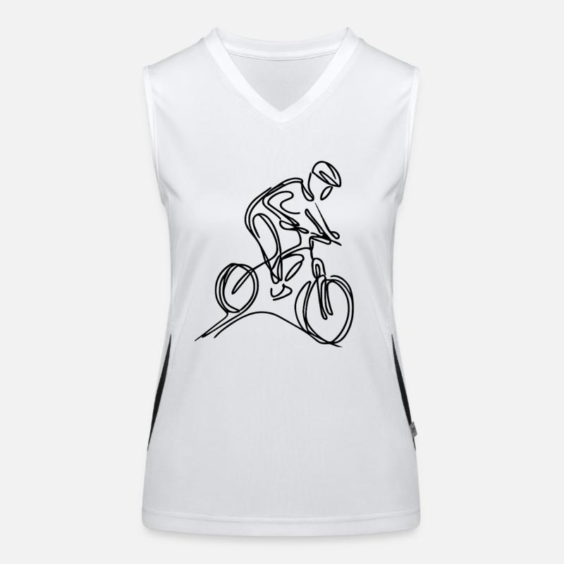 Mountainbiker Funktionelles Kontrast-Tank Top für Frauen