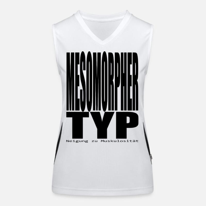 Mesomopher type Tendency to muscularity Women's Functional Contrast Tank Top