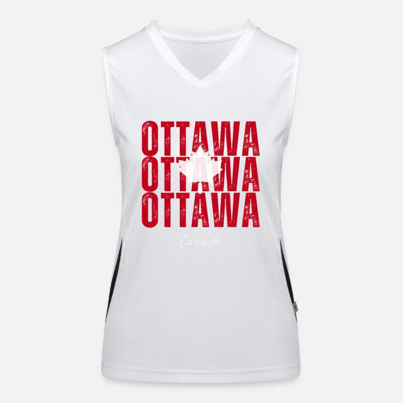 Ottawa Canada, j’adore Ottawa Débardeur respirant contrasté Femme