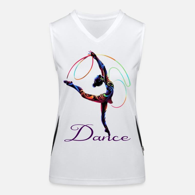 Poète de danse à la lumière de l’arc-en-ciel Débardeur respirant contrasté Femme