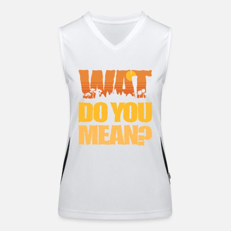 Cambodia Cambodians Wat Do You mean? Women's Functional Contrast Tank Top