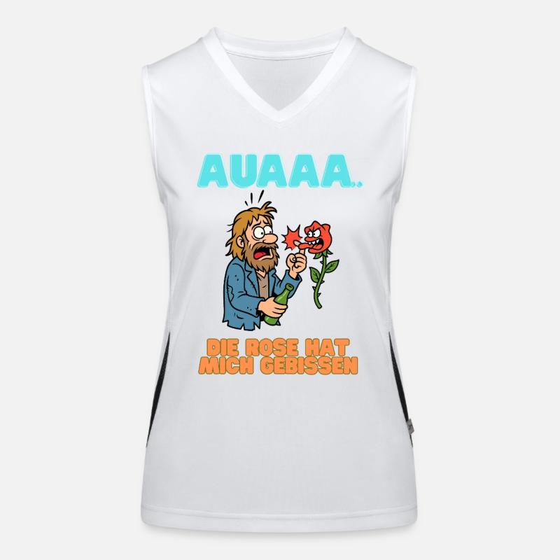 Ouch, the rose bit meme Women's Functional Contrast Tank Top