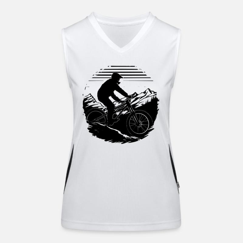 Mountainbiken Funktionelles Kontrast-Tank Top für Frauen