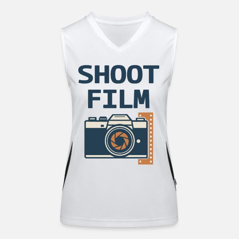 Shoot Film Retro Camera Women's Functional Contrast Tank Top