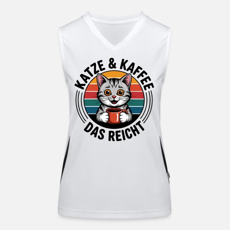 Coffee Hangover Retro Circle Women's Functional Contrast Tank Top