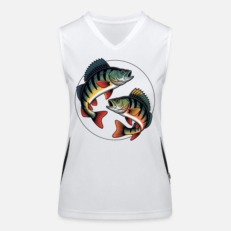 Deux perchoirs de saut Débardeur respirant contrasté Femme