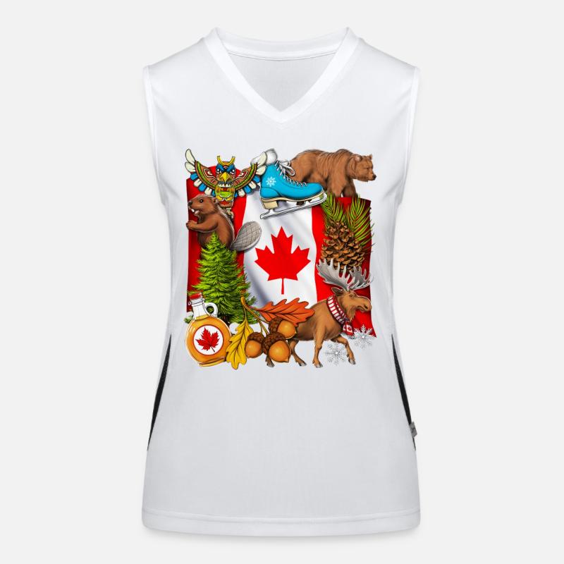 Fierté Canada Débardeur respirant contrasté Femme