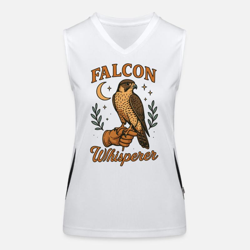 Falcon Whisperer Falconry Birds Lover Women's Functional Contrast Tank Top