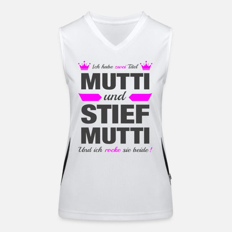 Stiefmutter Stiefmama Muttertag Mama Geschenk Funktionelles Kontrast-Tank Top für Frauen